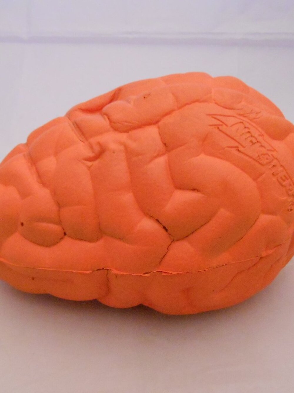 Vintage (1995) Nerf Nickelodeon Brain Ball Football, Kenner, Orange, Nick & Nerf